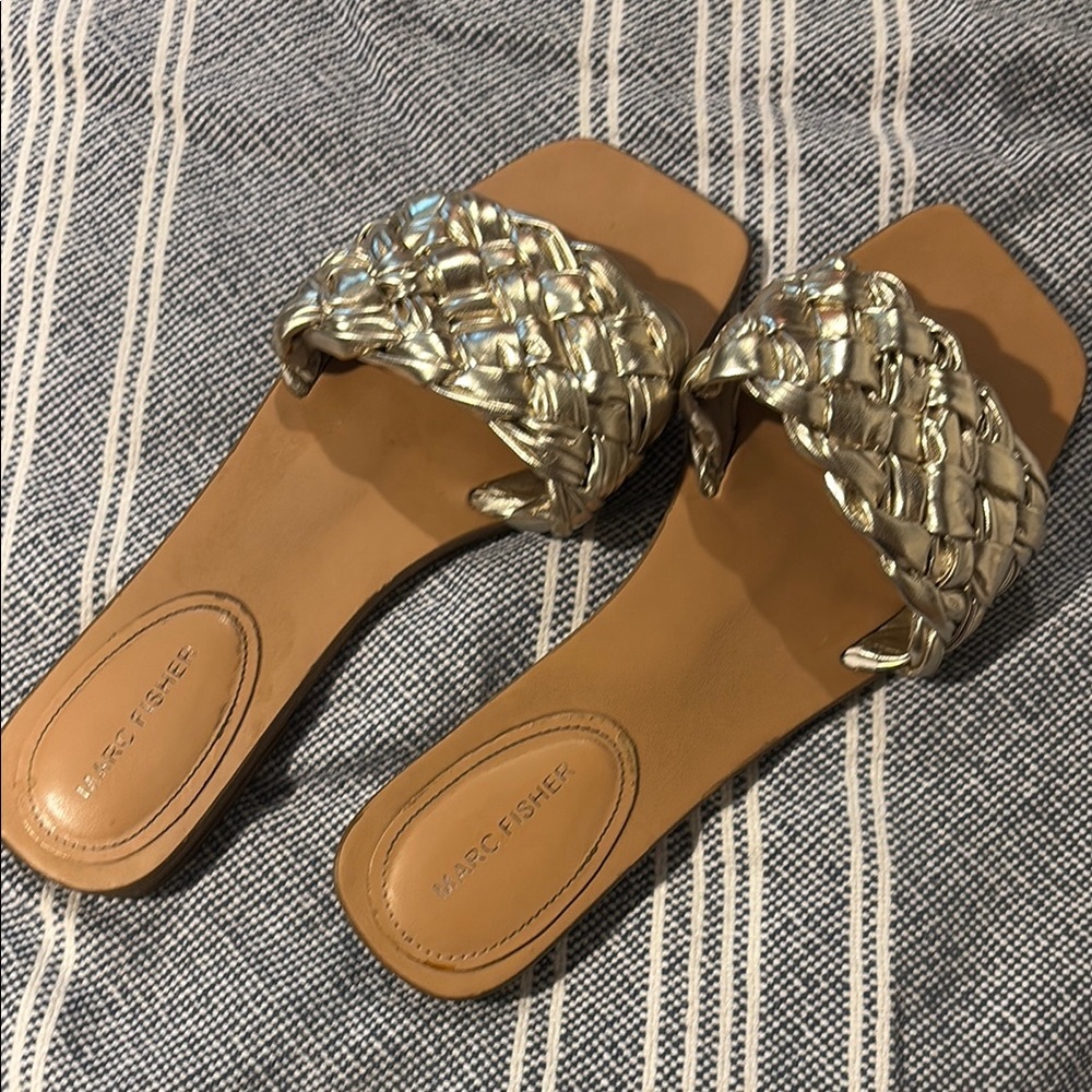 Marc Fisher Gold Women's Sandals